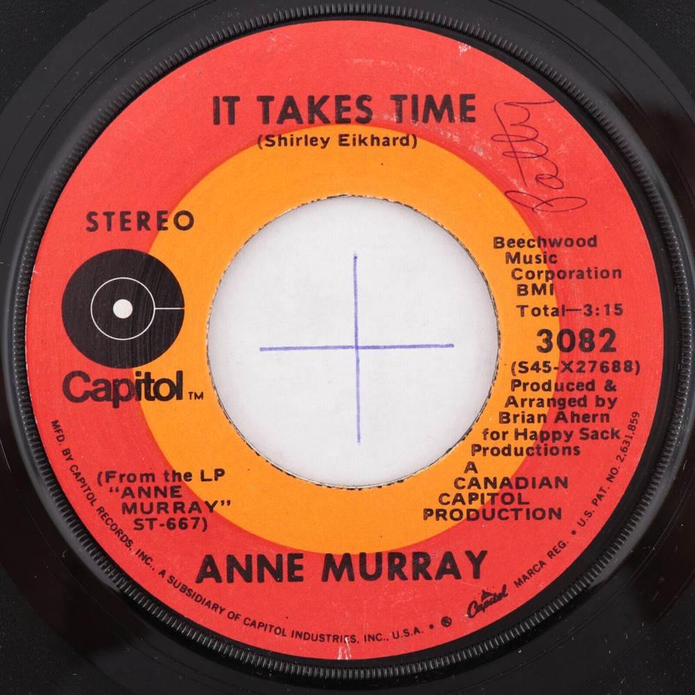 Anne Murray – Put Your Hand In The Hand / It Takes Time - 45 rpm Vinyl Record 7"